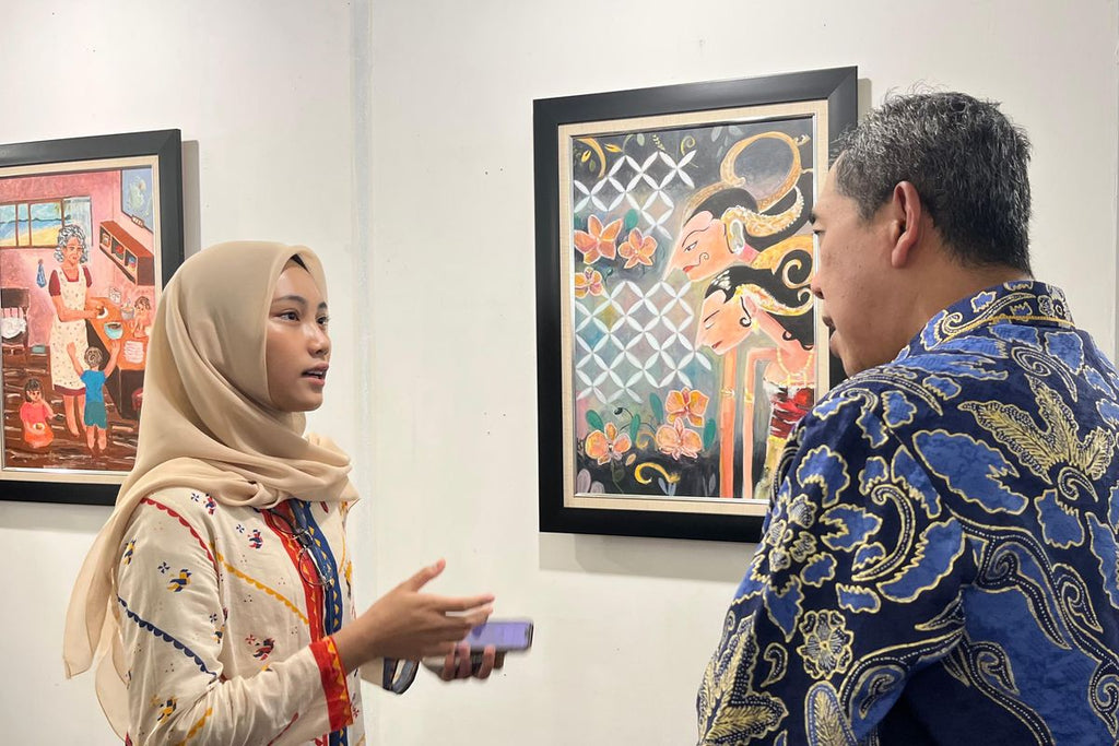 「過去からのささやき」、国立覚醒博物館で文化メッセージ伝える、ジャカルタ・ラボスクール高校の生徒たち