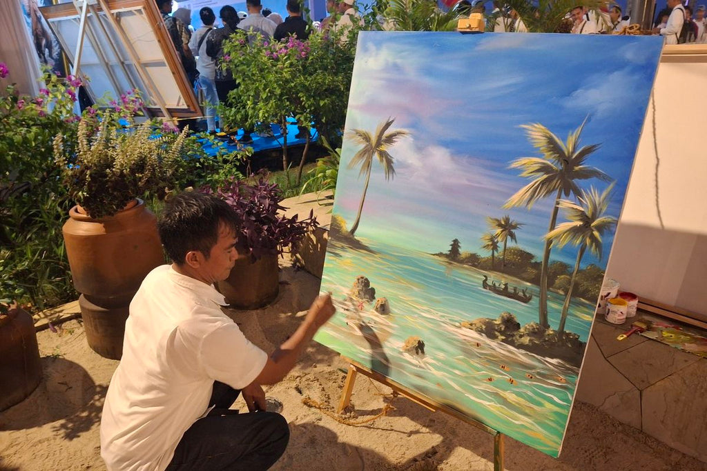 受刑者が絵画をRp30,000,000で売却し、自身のアートギャラリーを設立