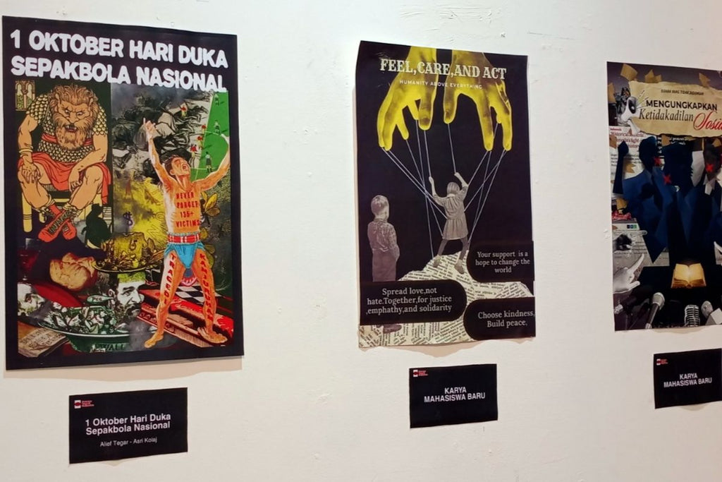 2022年カンジュルハン・スタジアムの悲劇の記憶の維持、ウブラウィジャヤ大学文化科学部の学生が免罪に異議を唱える展覧会を開催