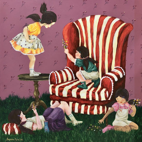 "I saw a scene in a movie where big people give their loved ones flowers!"